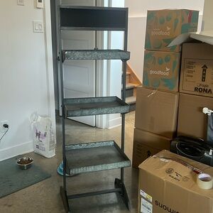 Storage shelves, barely used.